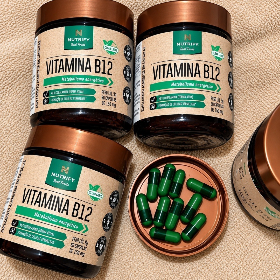 Vitamina B12 Metilcobalamina 414% 60caps Nutrify