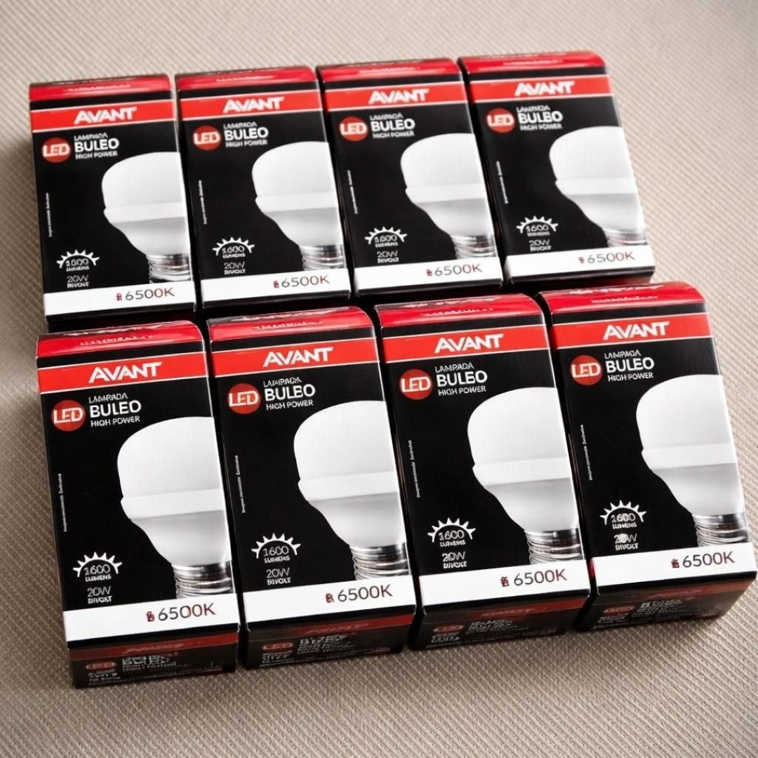 Kit 10 Lâmpadas Led 20w Bulbo 6500k Luz Branca Avant Luz Branco-frio 127/220v