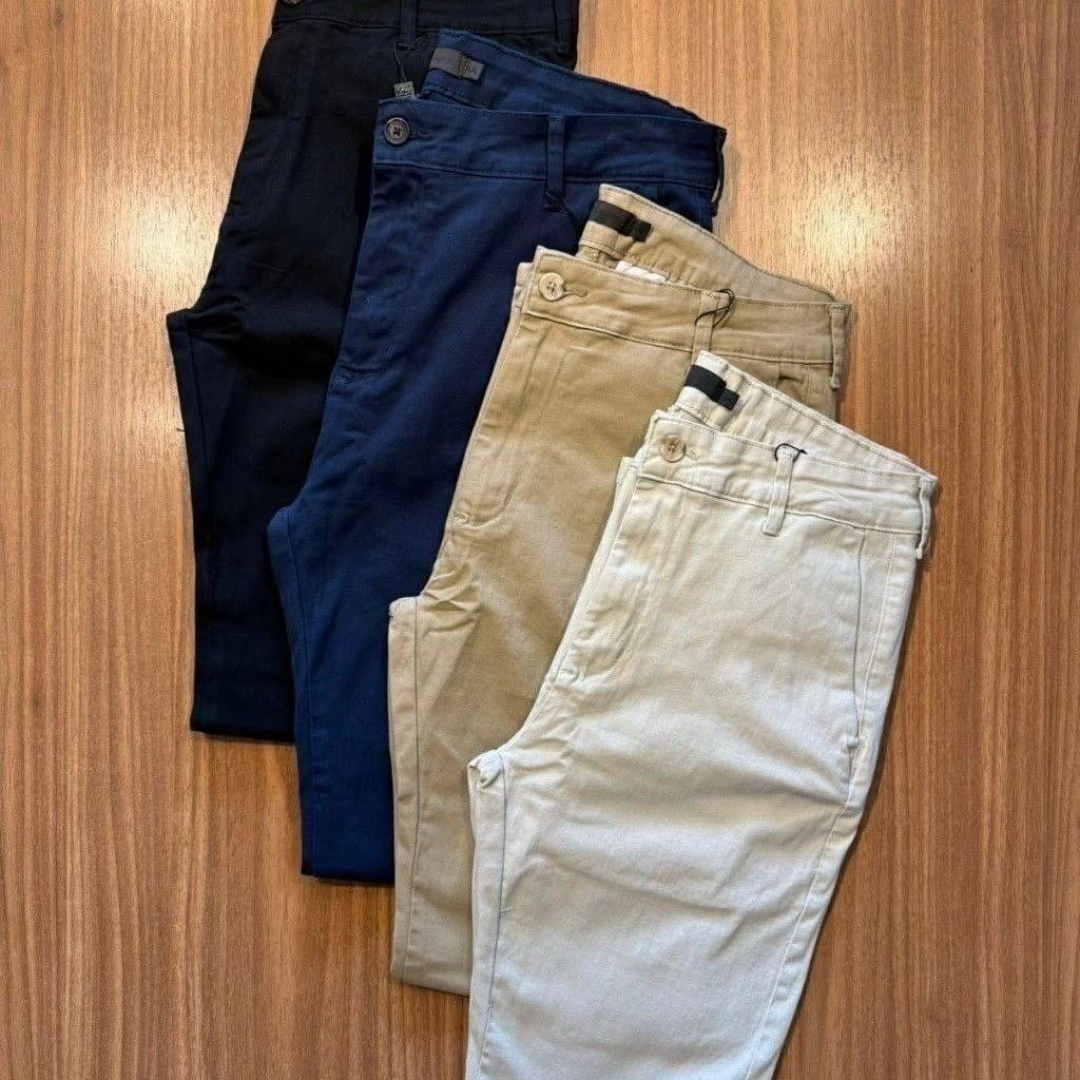 Calça Sarja Alfaiataria Social Sport Fino
