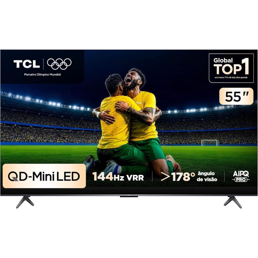 Smart TV TCL 55'' QLED Mini LED 4K 144Hz | 55C6K
