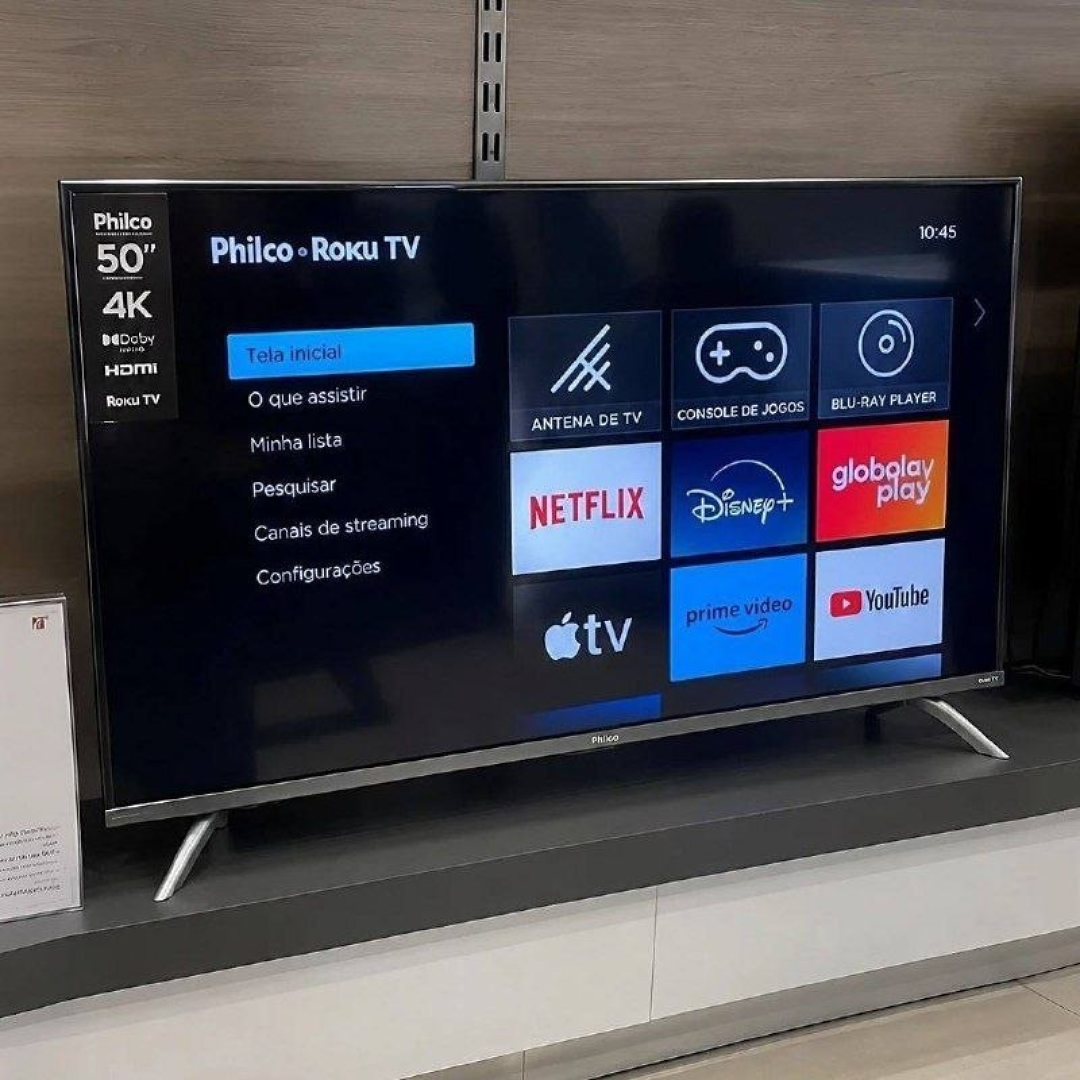 Smart TV Philco 50" P50VIK 4K UHD LED Roku Dolby Audio
