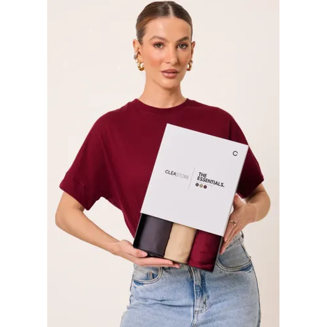 Kit De 3 T-shirts Oversized Intense Cléa Store