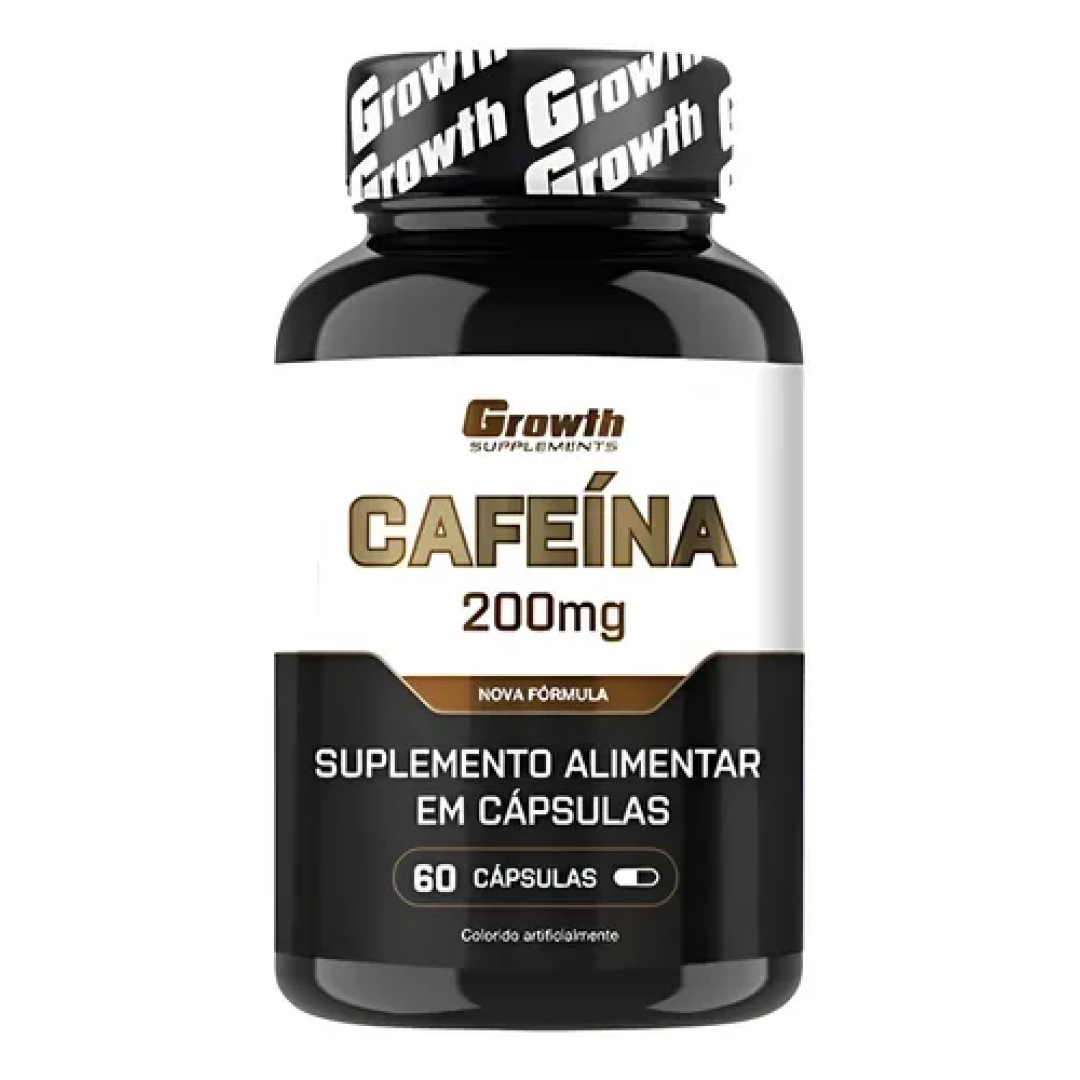 Cafeína 200mg 60 Caps Growth Supplements