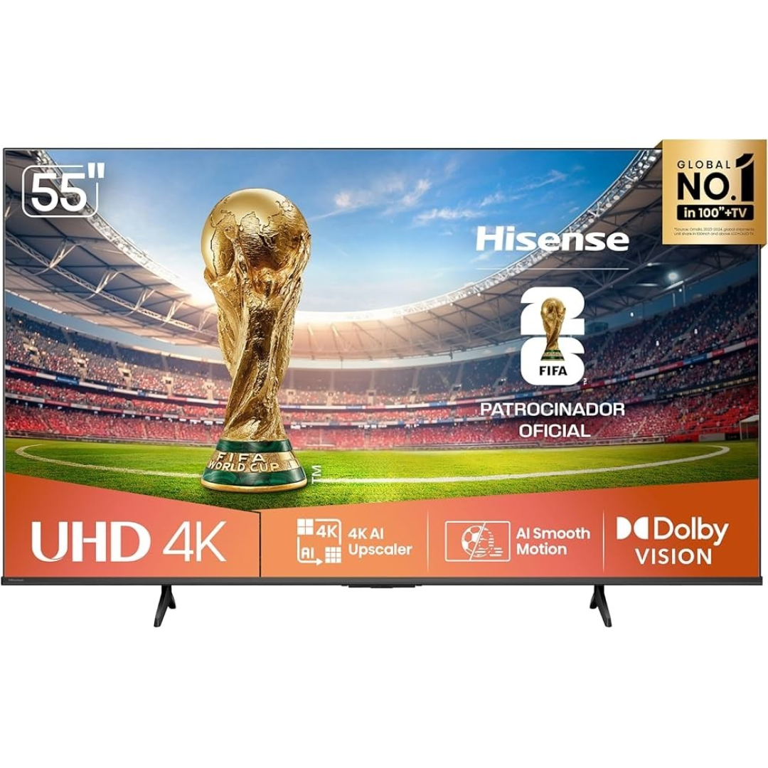 Hisense Smart Tv 55 Polegadas 55a6nv Dolby Vision, Hdr10, HLG, Dolby Gaming, Film Maker, Dts Virtual X