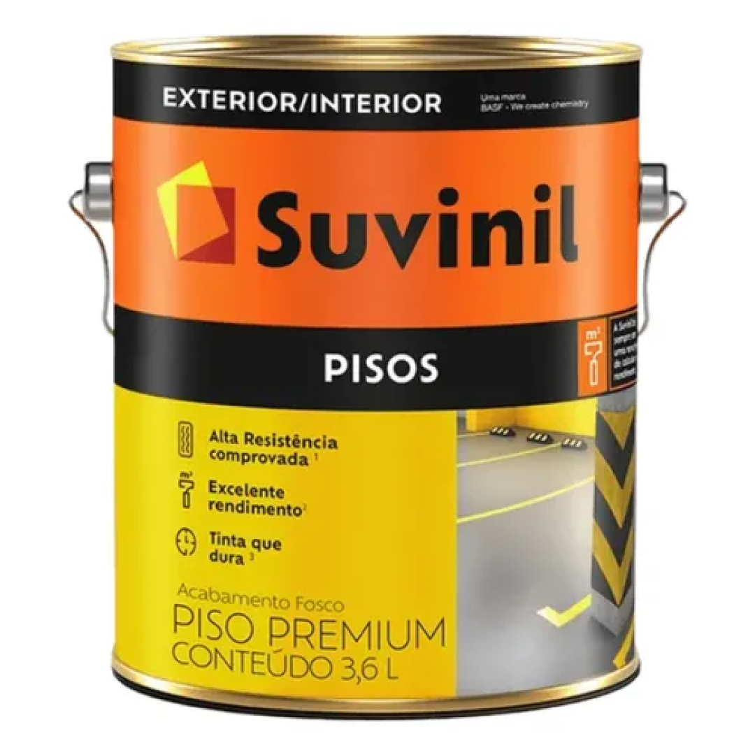 Tinta Piso Concreto Puro 3,6l Suvinil Concreto Puro F