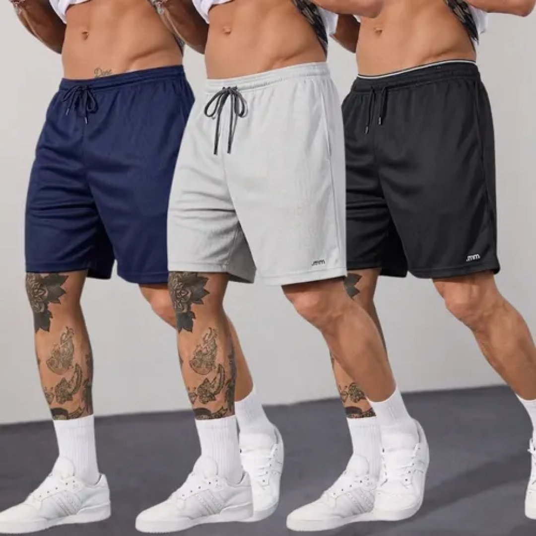 Kit com 3 Shorts Esportivo