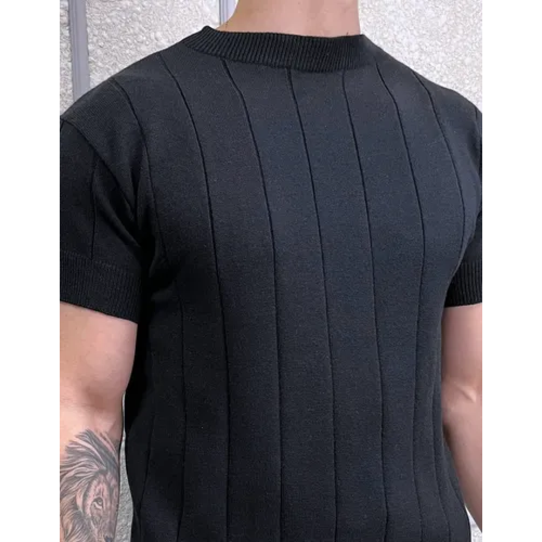 Camiseta Tricô Modal Canelada
