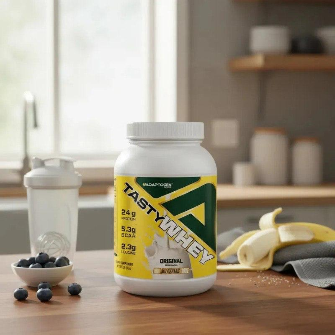 Suplemento em pó Tasty Whey Adaptogen Science proteínas sabor clásico 900g