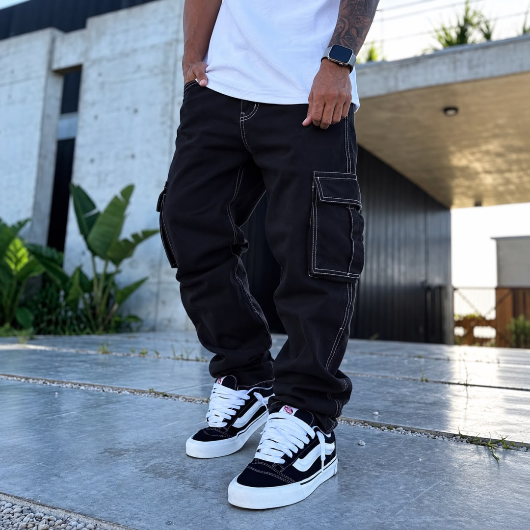 Calça Cargo Premium Sarja 100% Algodão