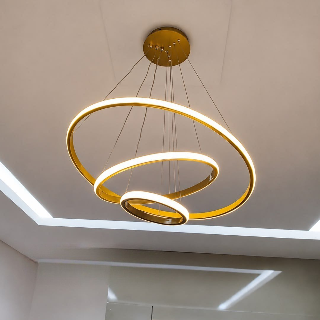 Lustre Led Sala Moderno 60w 3 Arcos