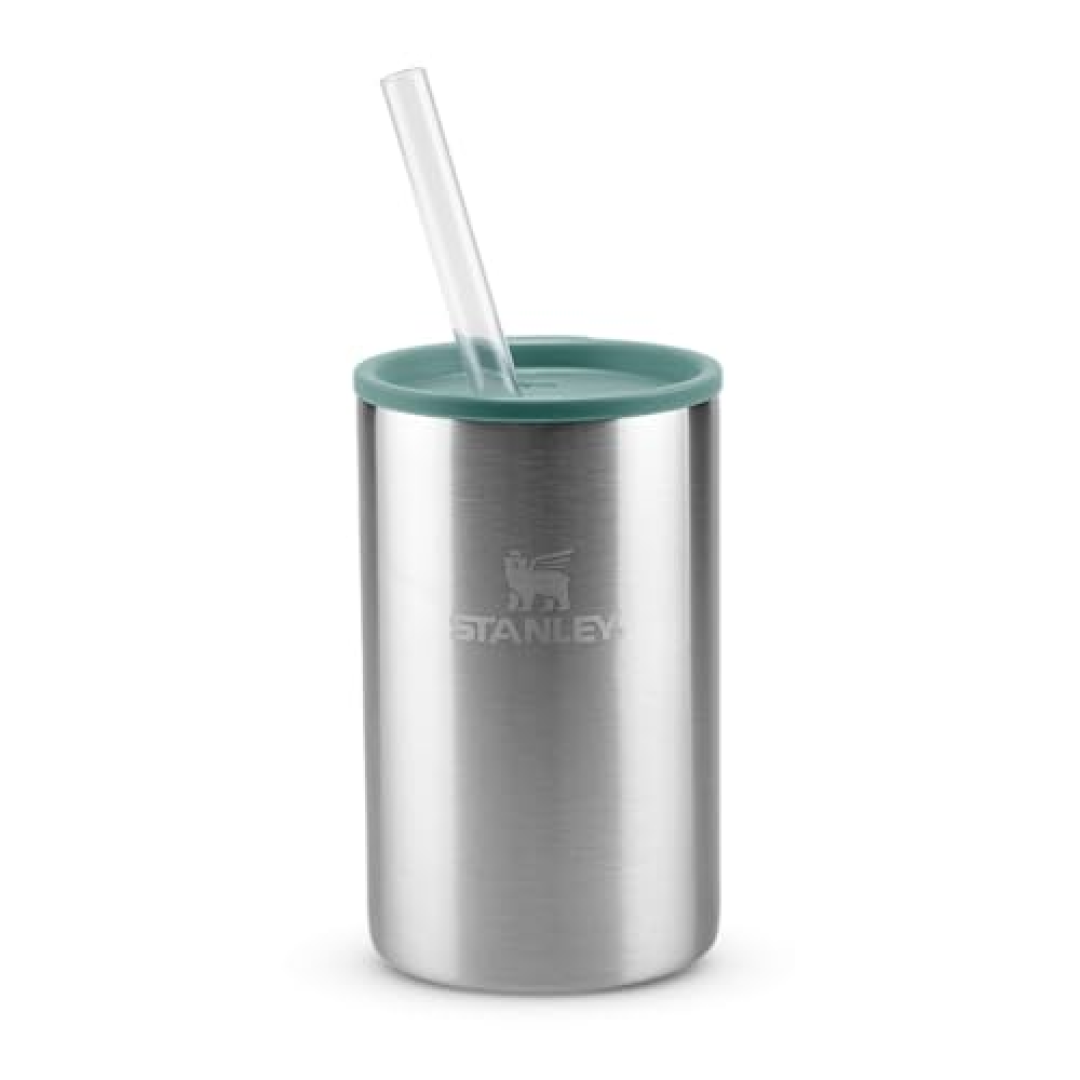 Stanley Copo Térmico 3 em 1 com Tampa e Canudo Stainless Steel 296ml