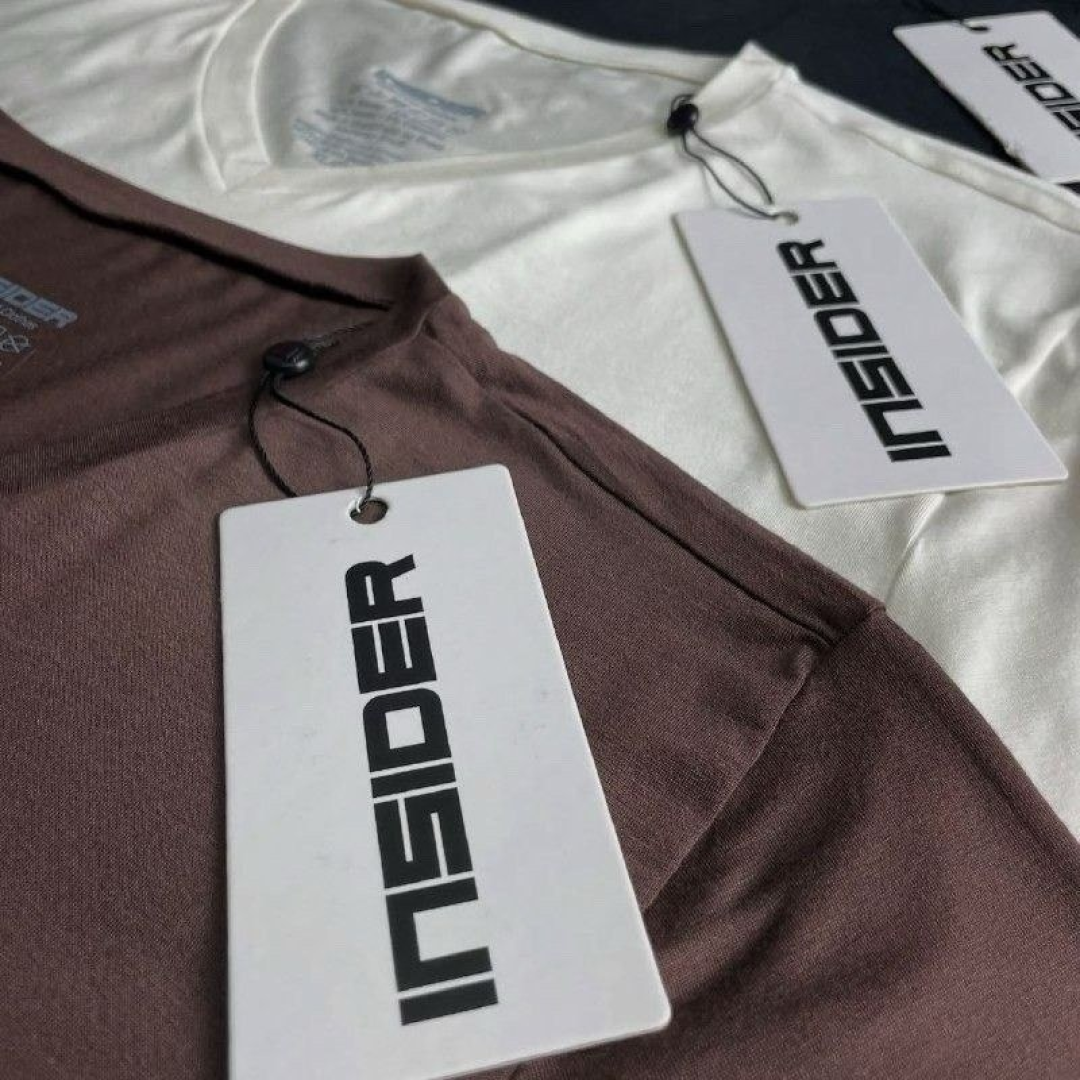 Kit com 3 Camiseta Tech T-Shirt Insider