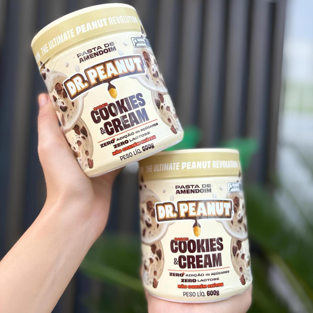 Suplemento Em Pasta Dr. Peanut Com Whey Protein Sabor Cookie