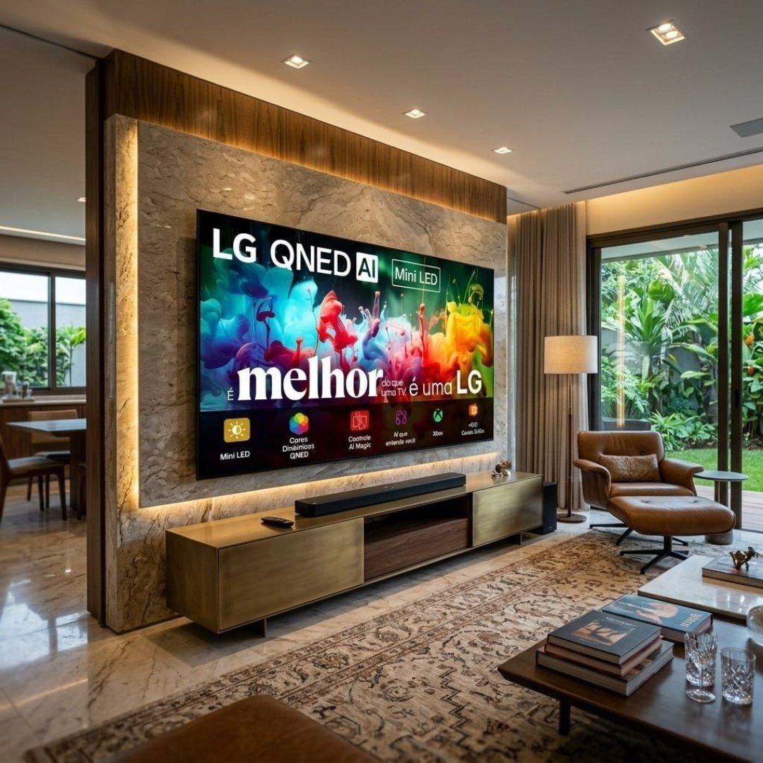 Smart TV 4K 75" LG QNED Mini LED AI 2026