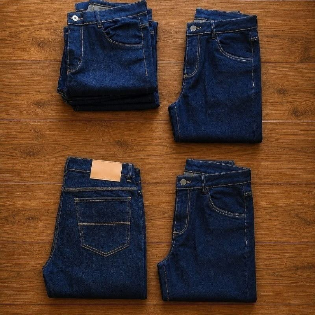 Kit com 4 Calças Jeans Tradicional