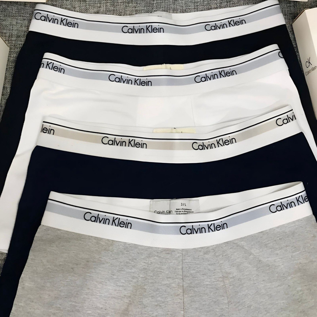 Kit com 3 Cuecas Boxer Cotton Calvin Klein