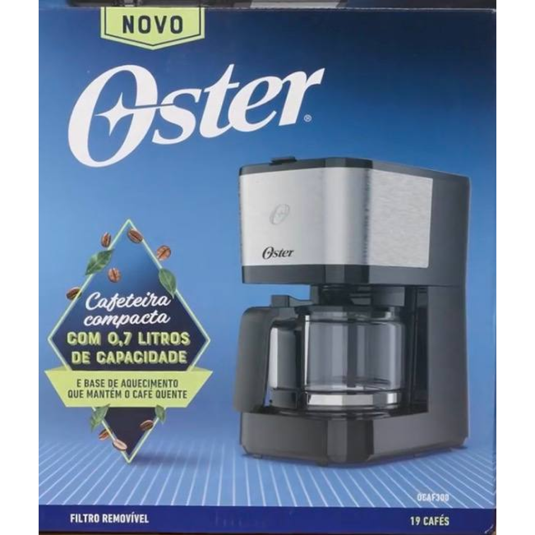 Oster Cafeteira Oster Inox Compacta 0,75L, OCAF300, 220V