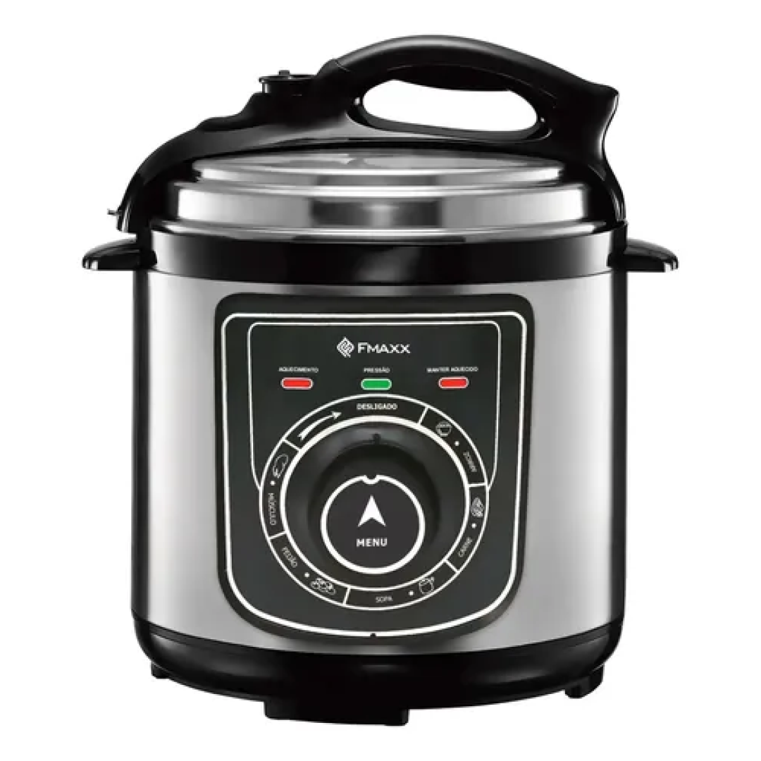Panela De Pressão Elétrica Fmaxx Chef 4 Litros 800w Prateado 60hz
