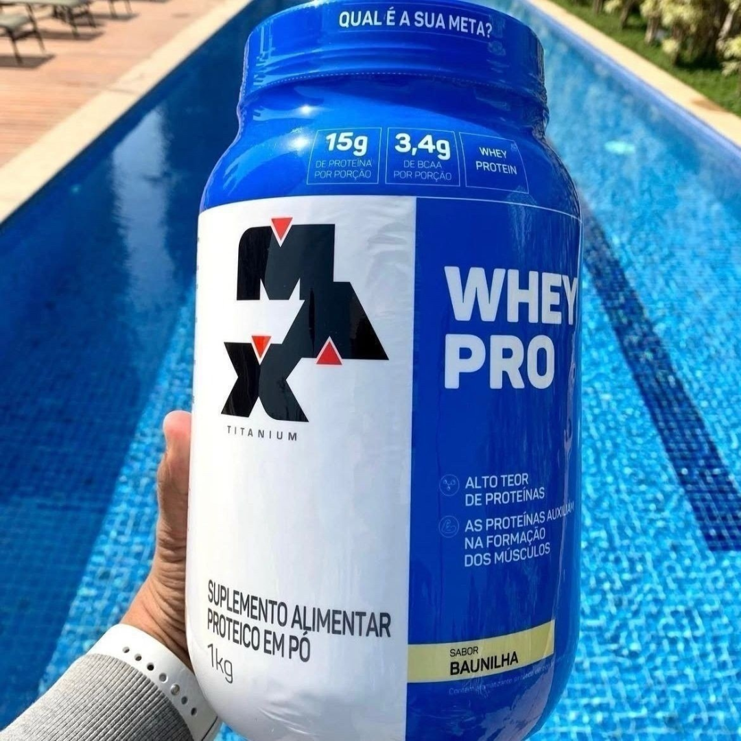 Whey Pro Max Titanium 1kg Baunilha