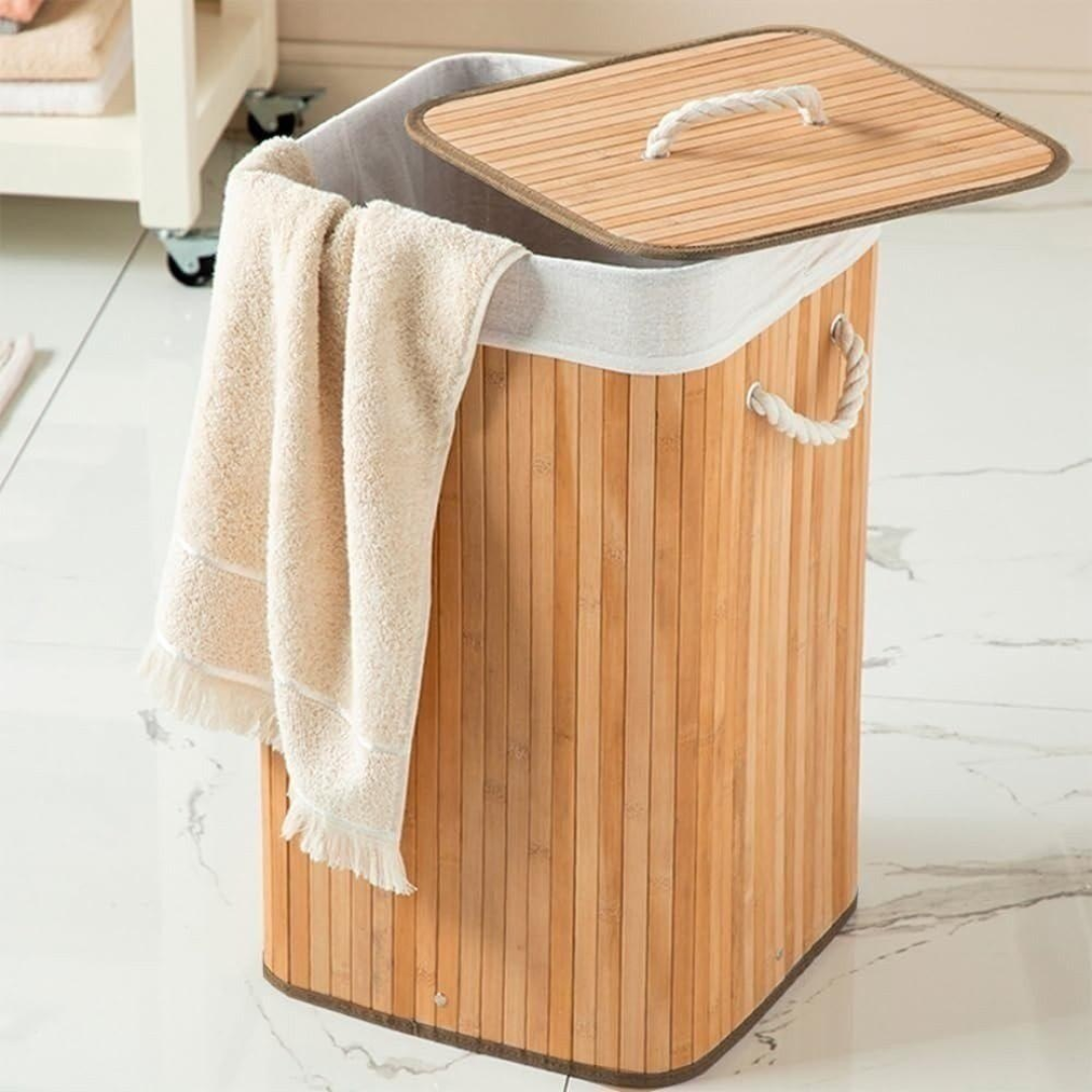 Cesto Bambu Retangular 60L