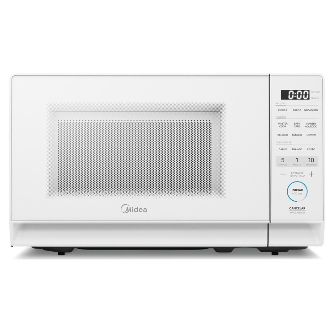 Micro-ondas Midea 20L MasterCook 6 funções Mhp20b1 Branco