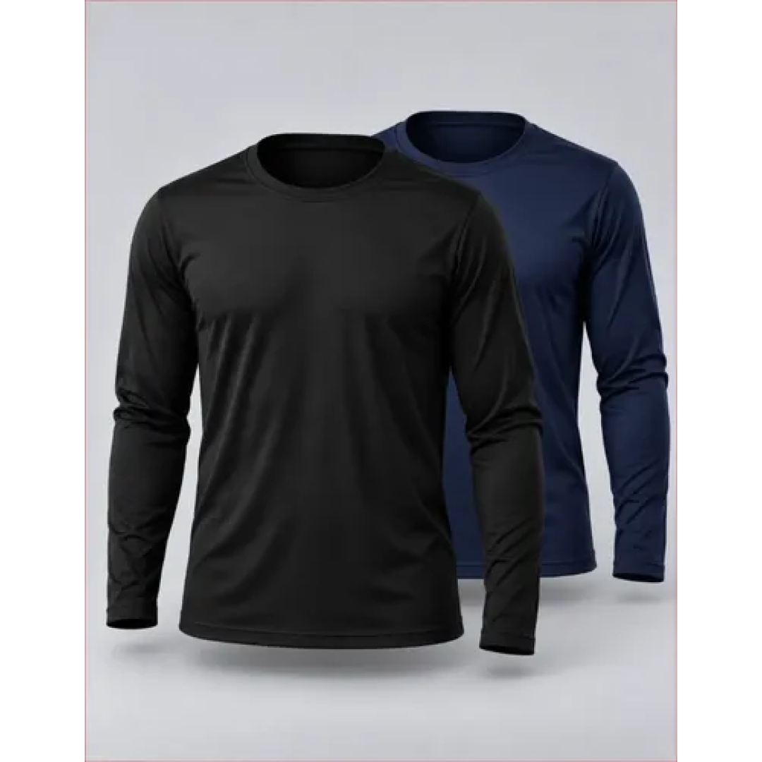 Kit com 2 Camisas Segunda Pele Manga Longa UV50+
