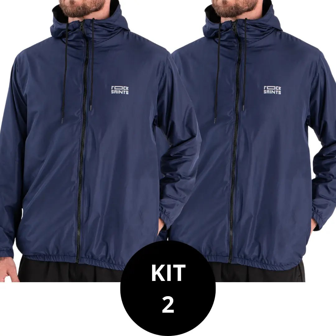 Kit 2 Corta Vento Rock Saints