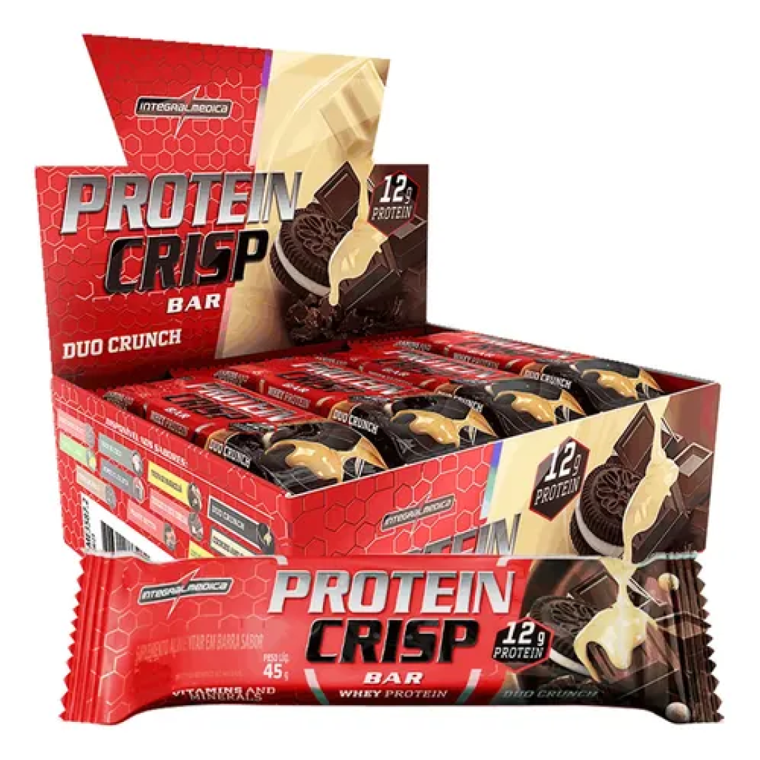12 Unidades Barra De Proteína Integralmédica Crisp Bar Duo Crunch
