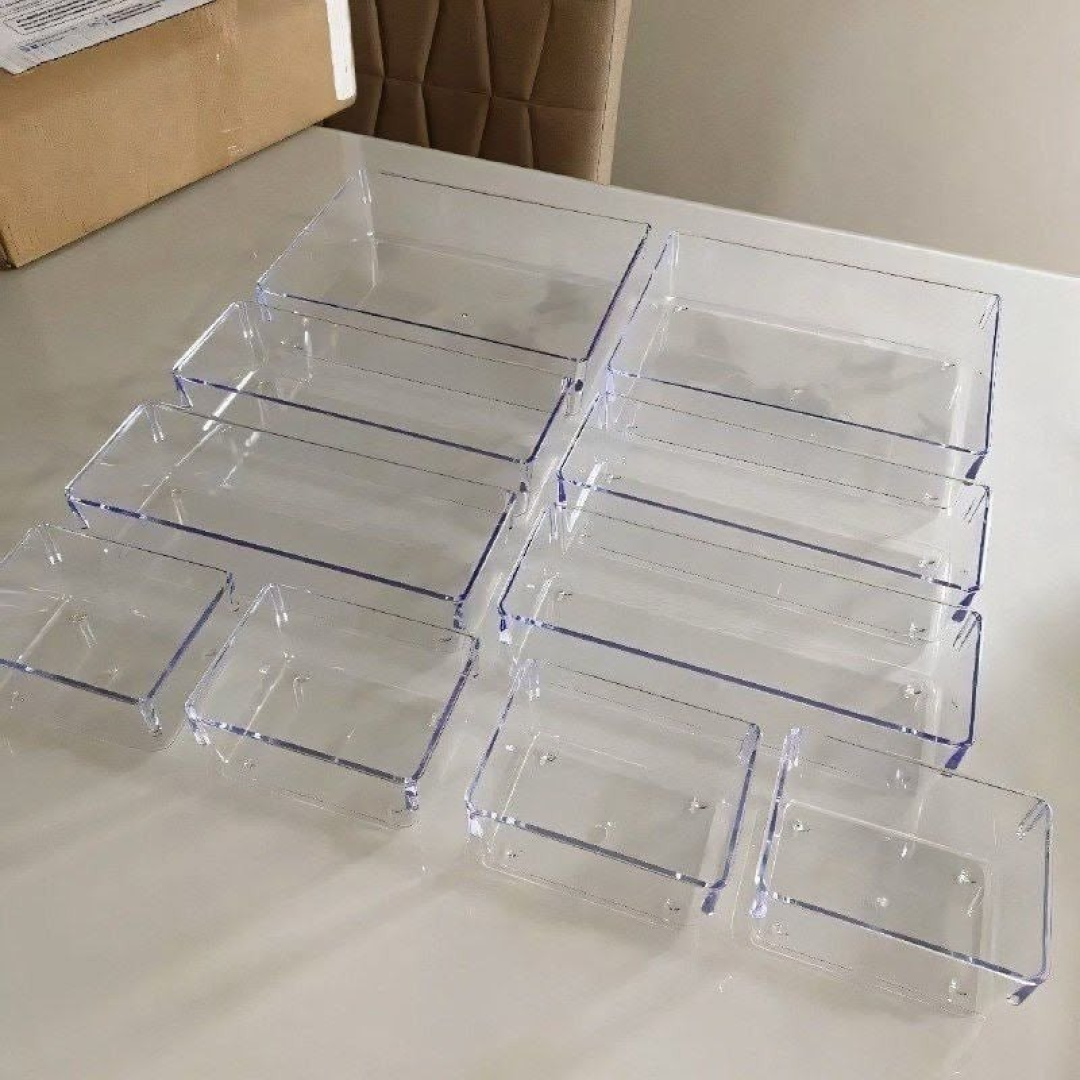 Kit com 10 Organizadores Multiuso Acrílico