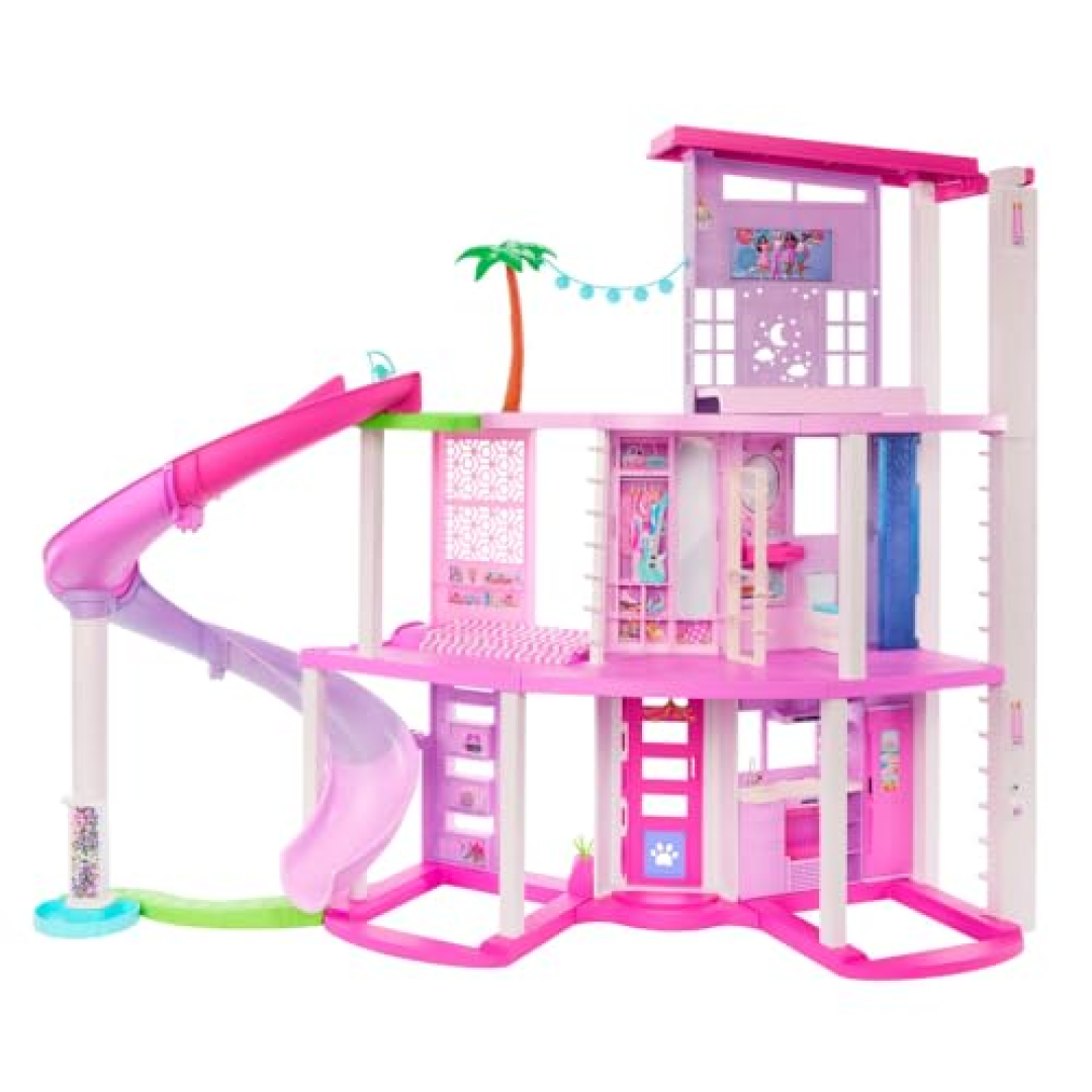 Barbie Dreamland Conjunto de Brinquedo Casa com Escorregador 3Y, Plástico