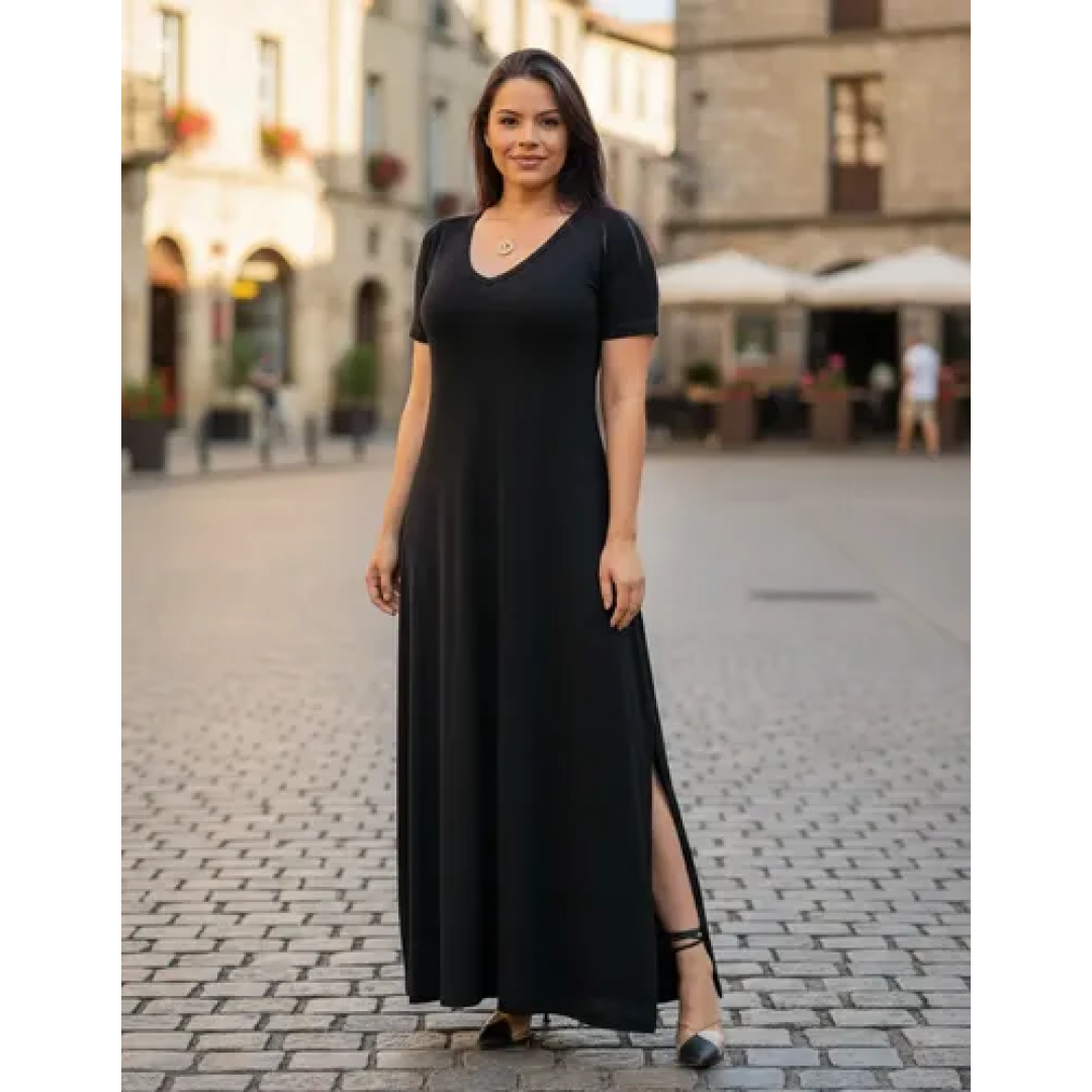 Vestido Gola V