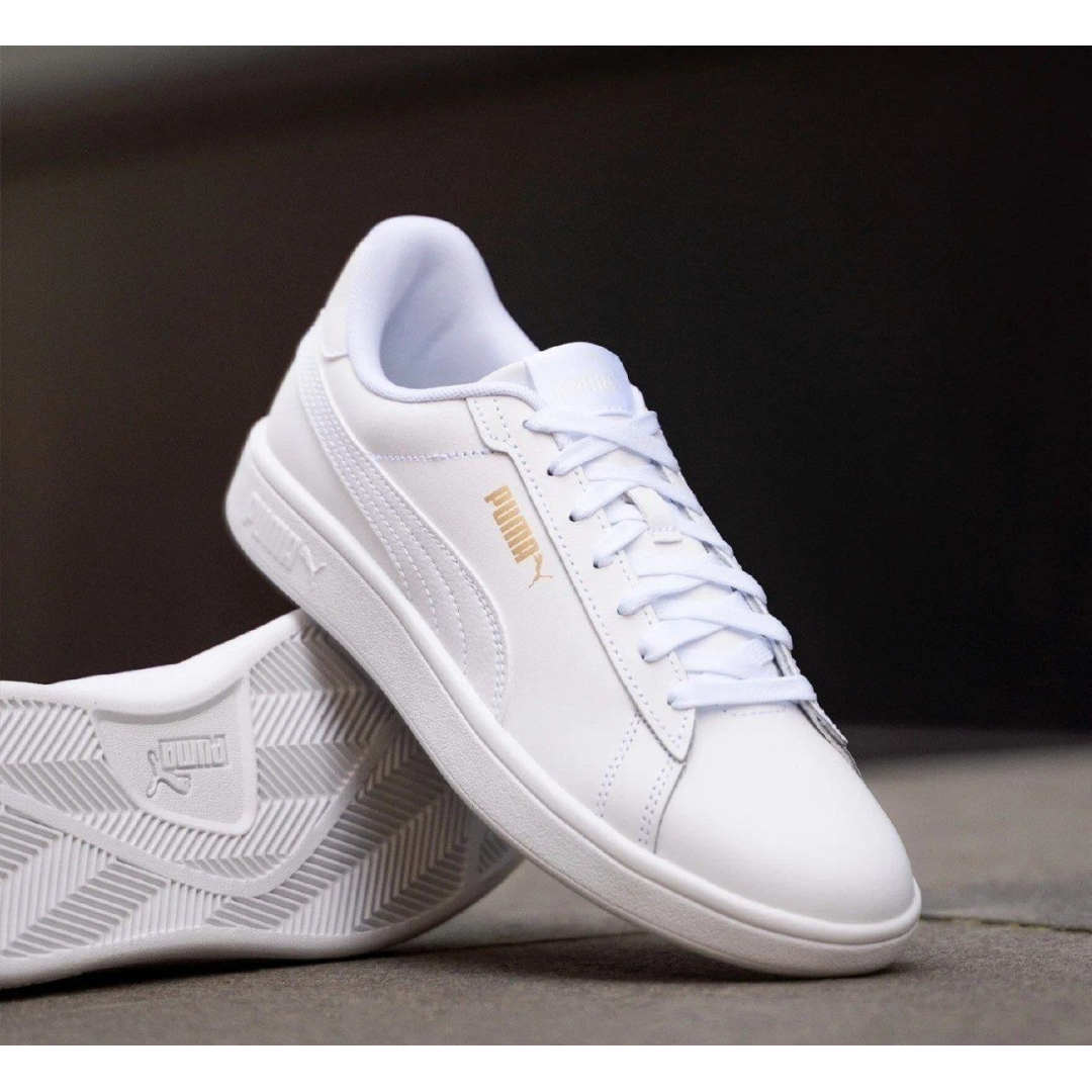 Tênis Casual Masculino E Feminino Up Puma Branco/dourado Geométrico 41 Br