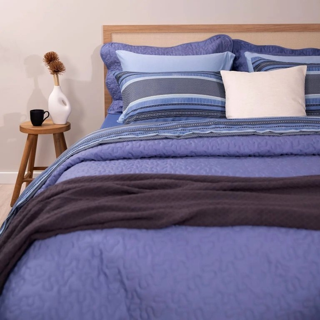 Jogo de Cama Casal Micro Percal Santista Alban 4 Peças