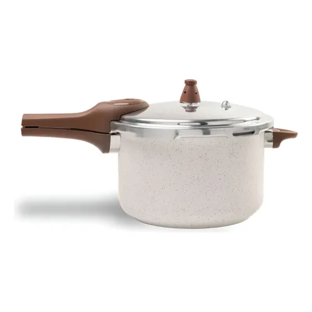 Panela Pressao Brinox Ceramic Pressure Indução 6,8l Vanilla
