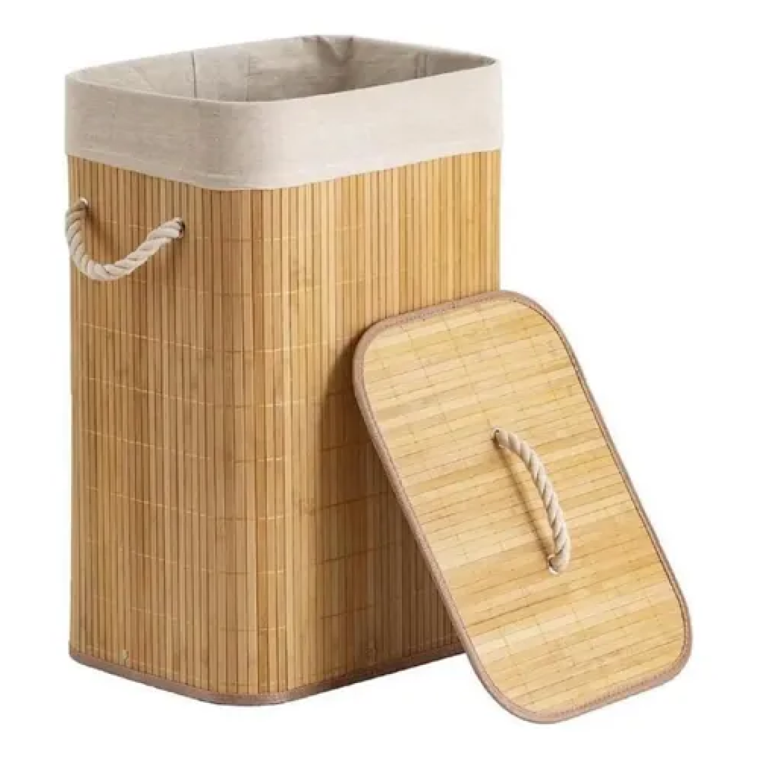 Cesto de Roupas Bambu 50L