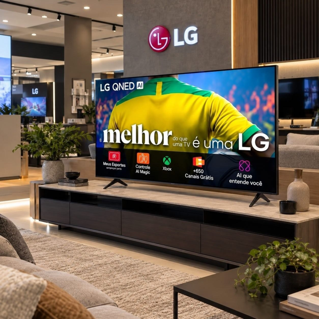 Smart TV 4K 50" LG QNED Processador AI α7 Ger8