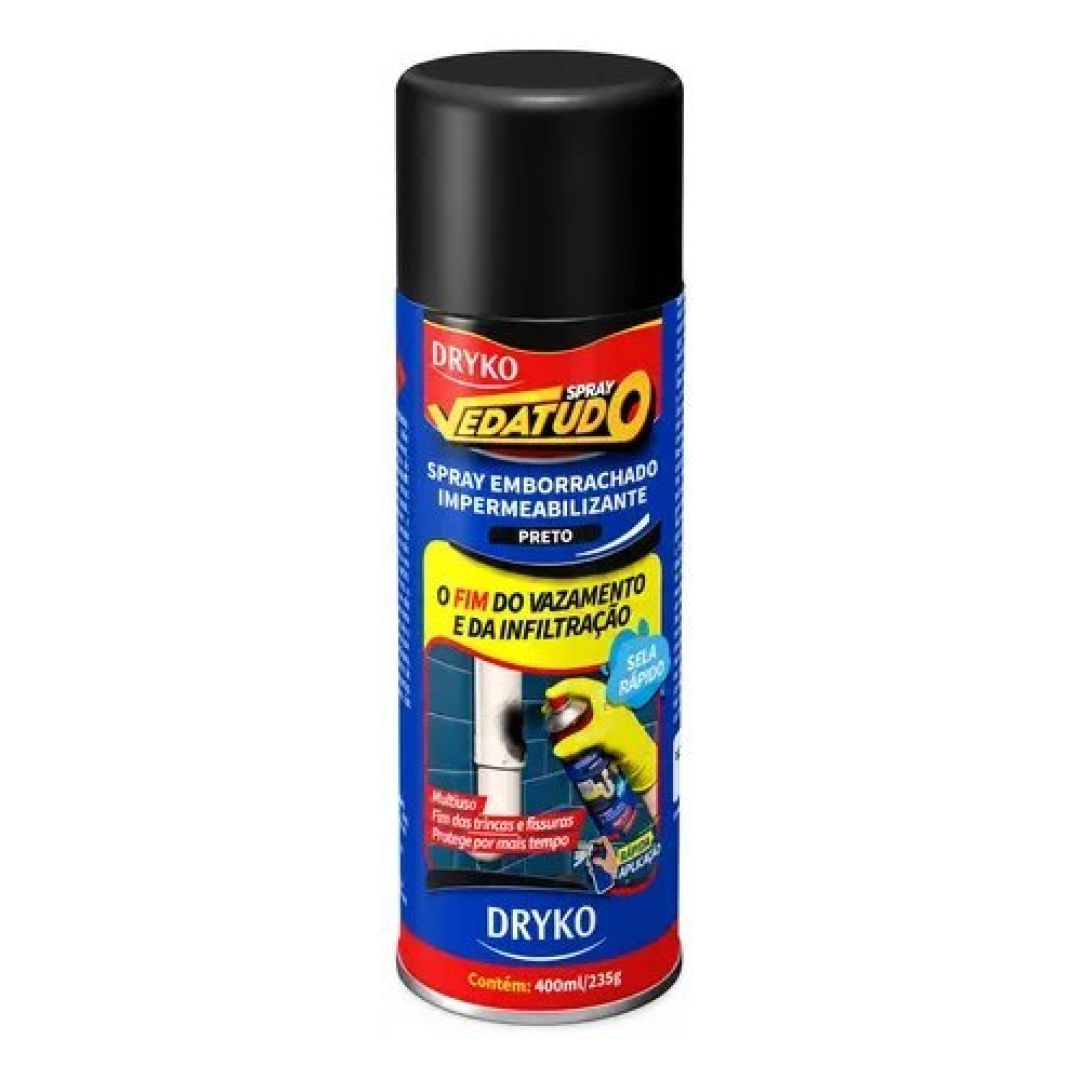 Spray Vedatudo 400ml Impermeabilizante Emborrachado Dryko