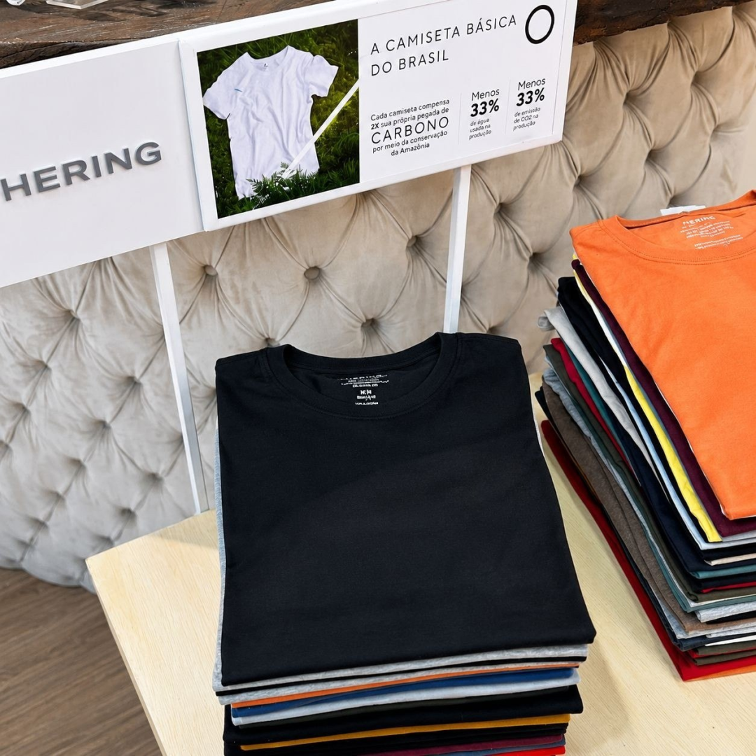 Kit com 5 Camisetas Hering Básica