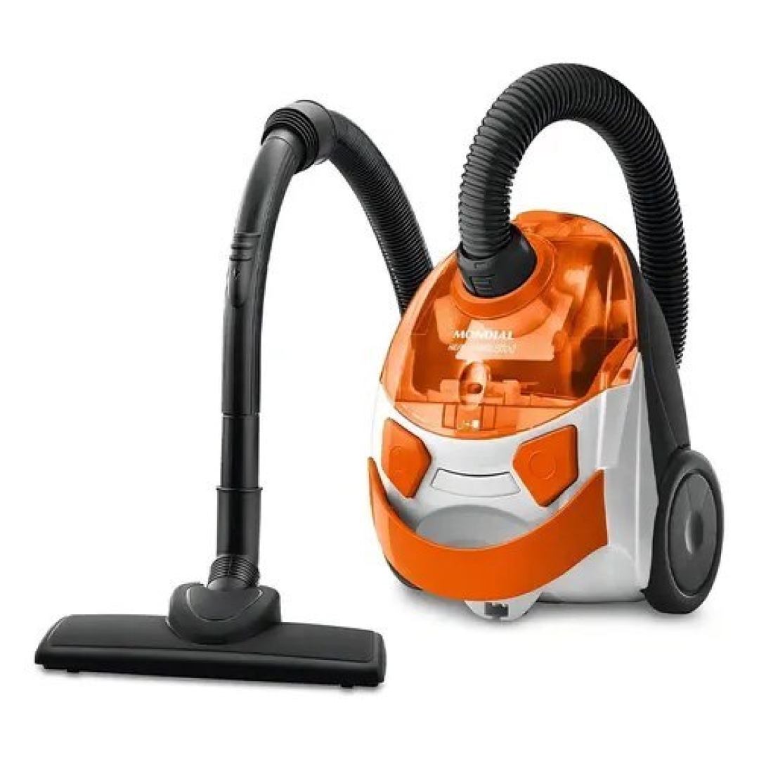 Aspirador De Pó Hepa Turbo 2000 Mondial Branco/laranja Ap-15
