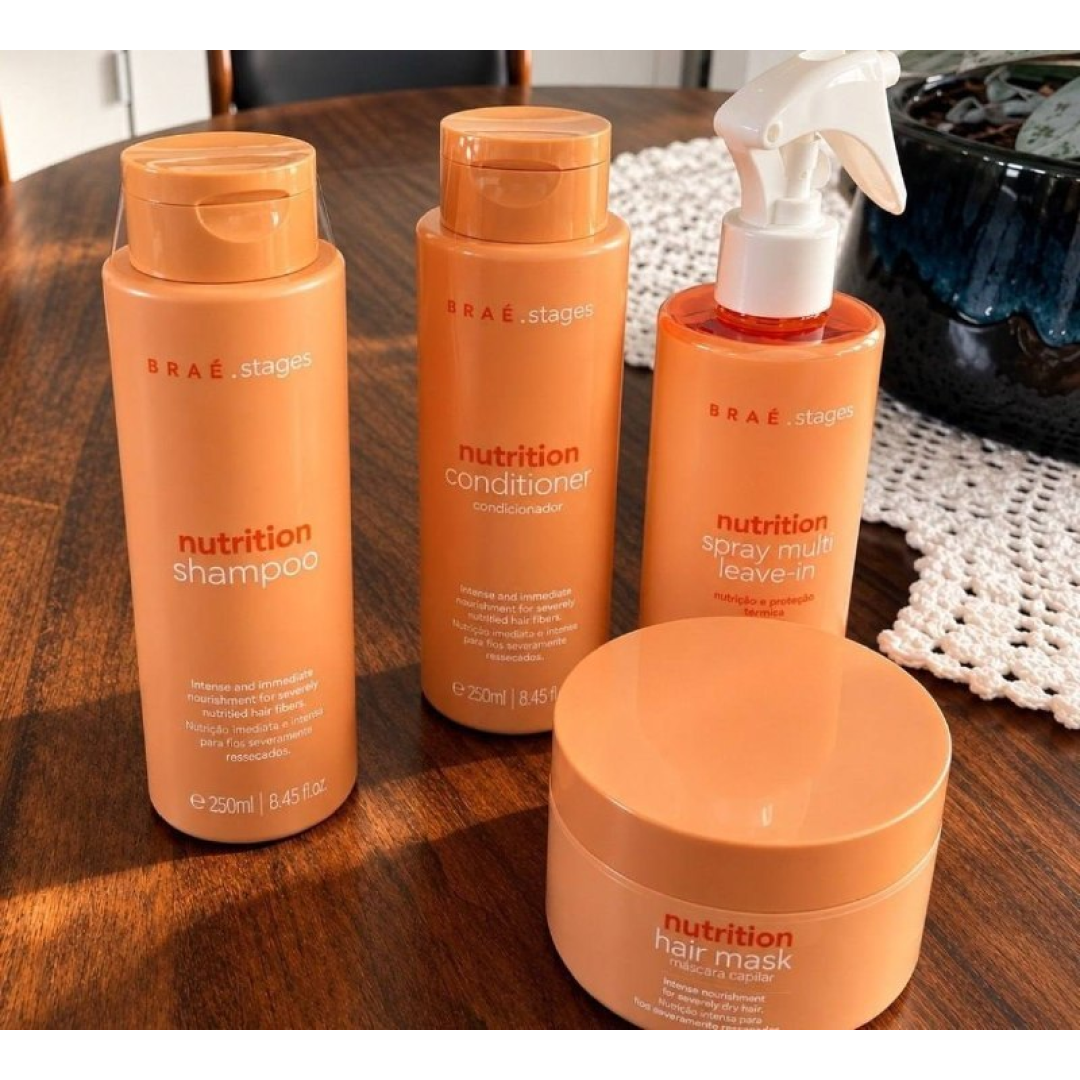 Stages Nutrition Sh + Cd + Máscara + Leave-in - Braé
