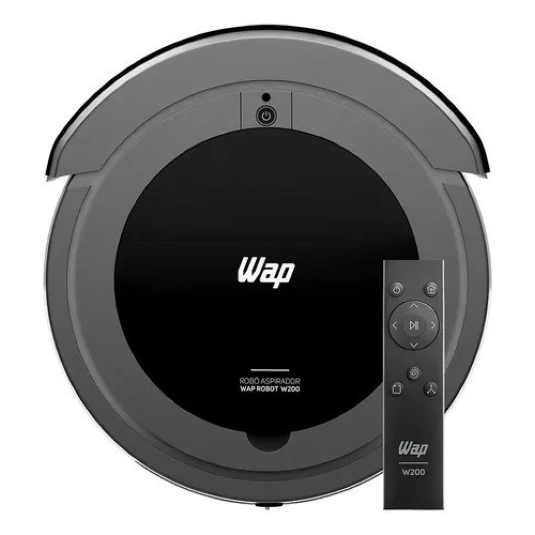 Wap Robô W200 Aspirador Robô 3 em 1 Varre Aspira Passa Pano Bivolt