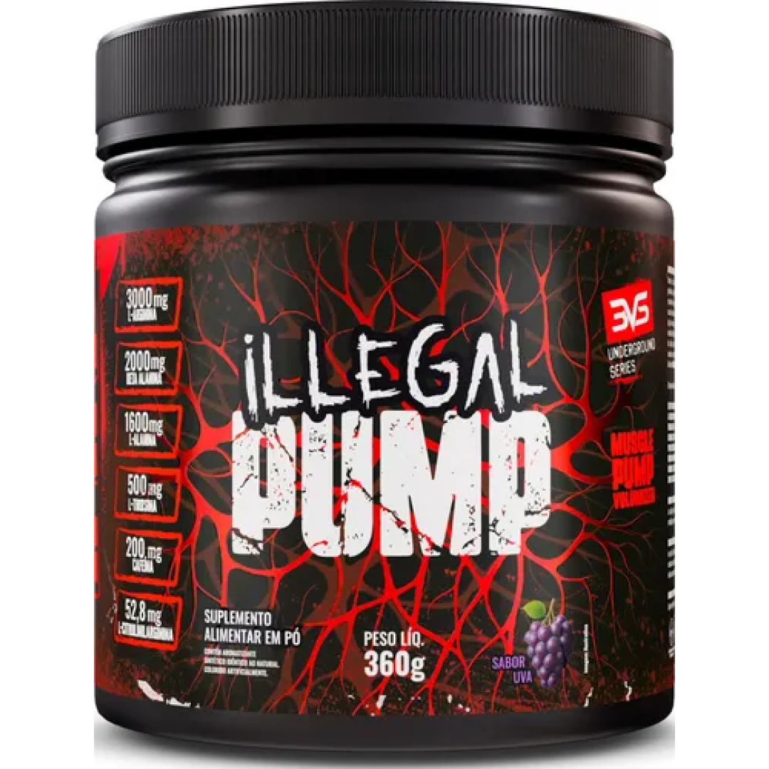 Pré-Treino Illegal Pump 3VS 360g Uva
