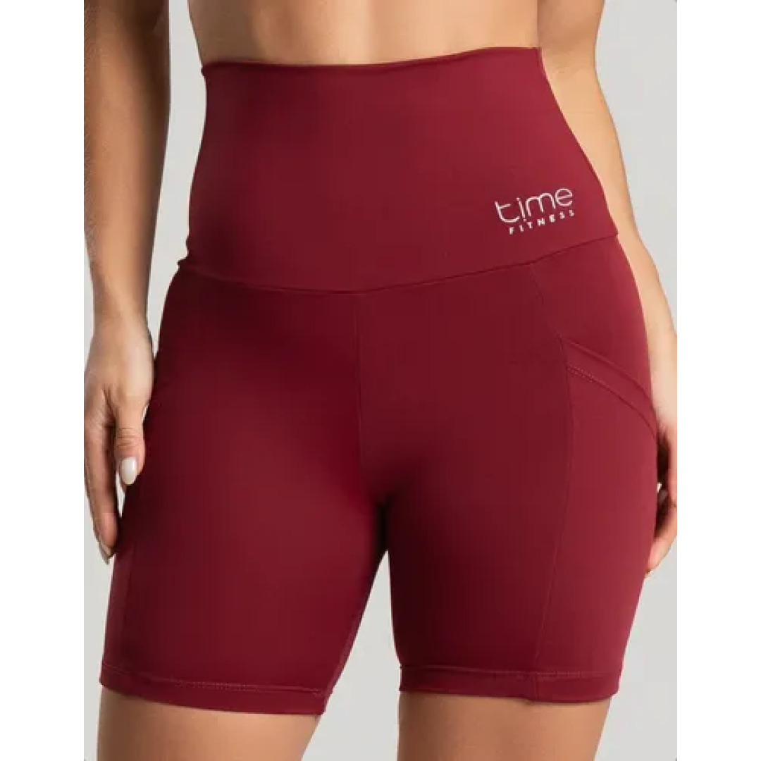 Bermuda Fitness Suplex Poliamida Com Bolso