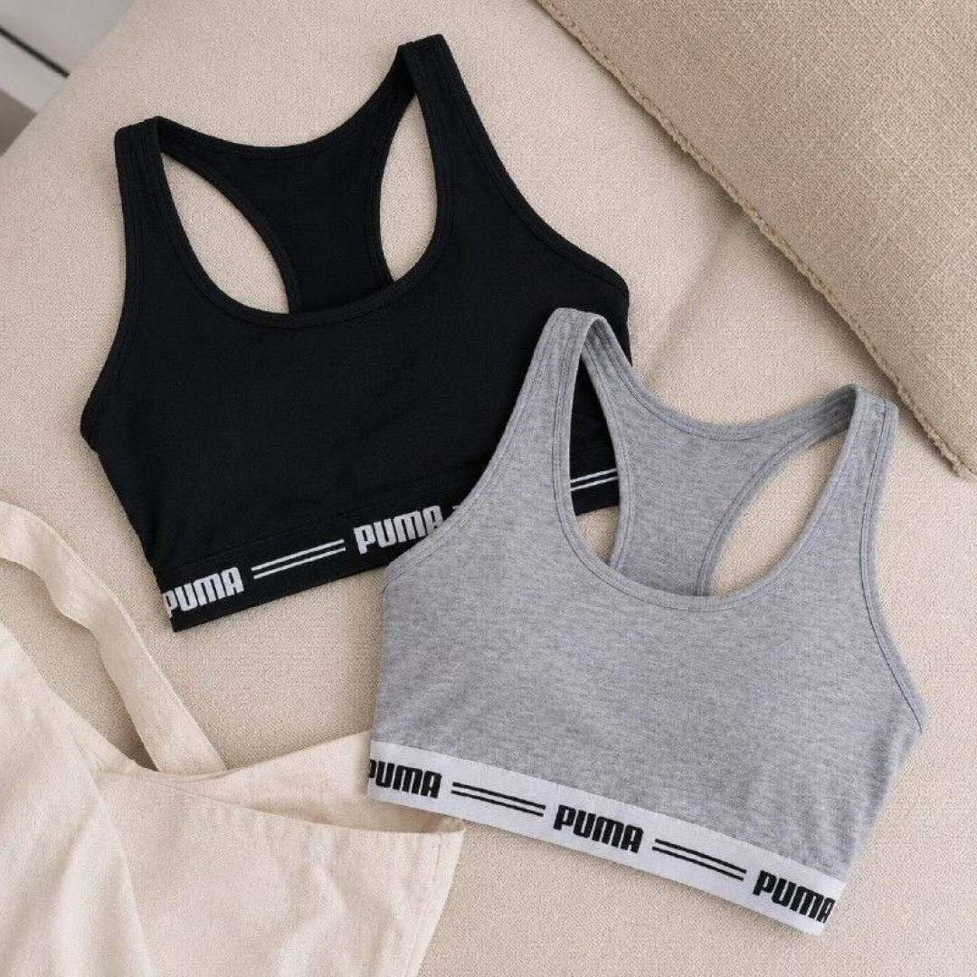 Kit 2 Top Academia Puma Treino Fitness Esportivo Algodão