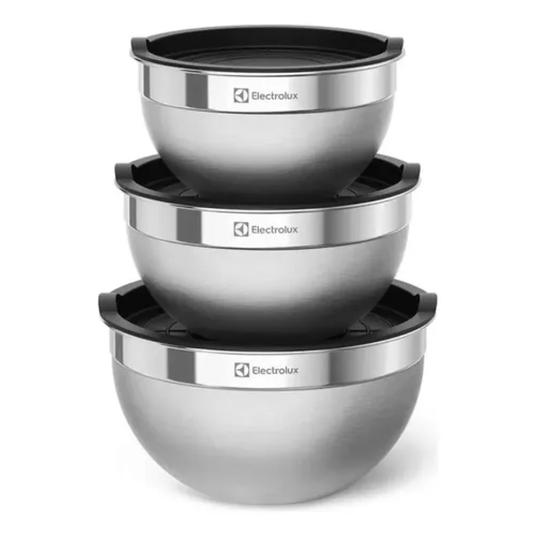 Kit com 3 Bowls Tigelas Electrolux