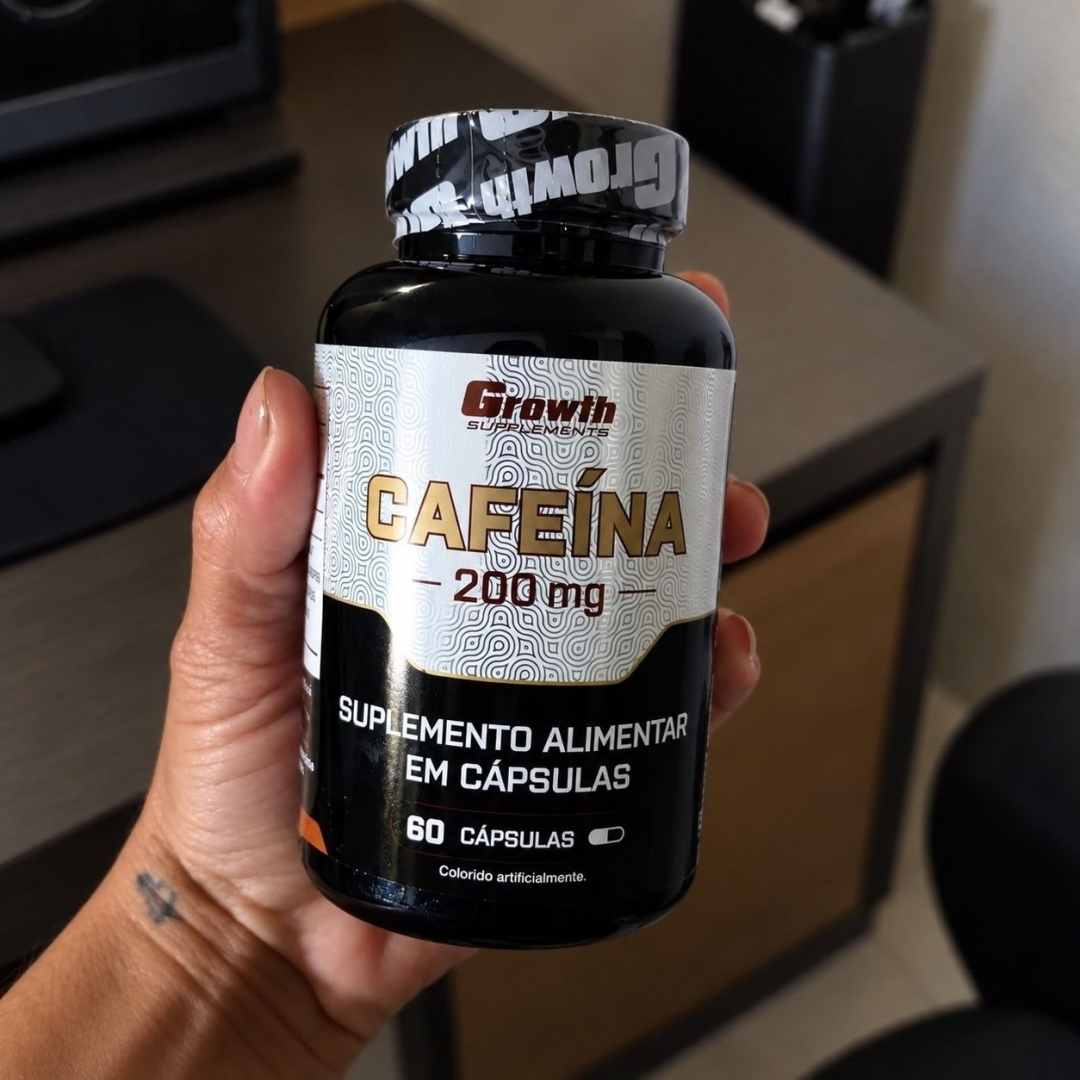 Cafeína 200mg 60 Caps Growth Supplements