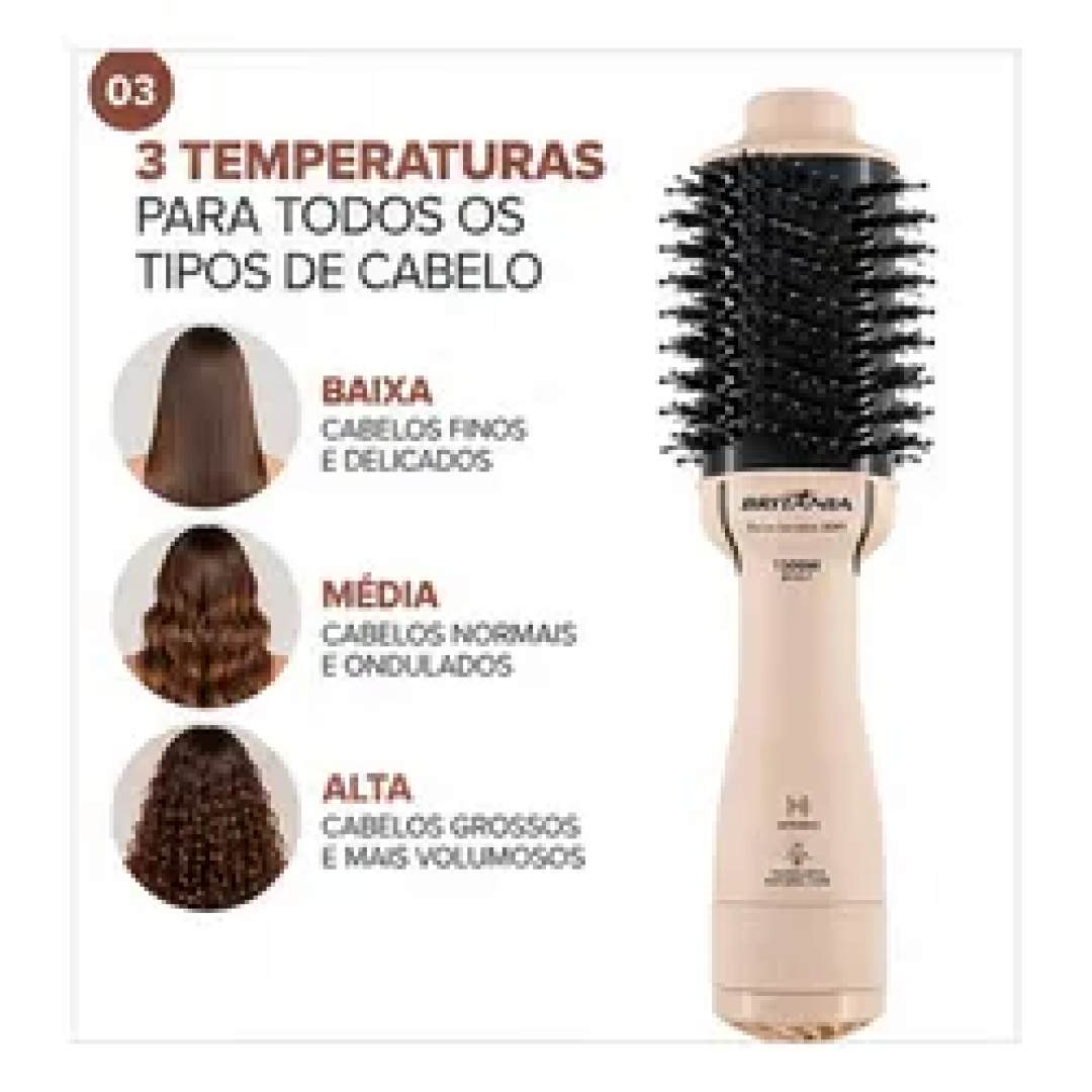 Escova Secadora Britânia 1300W Soft Bivolt