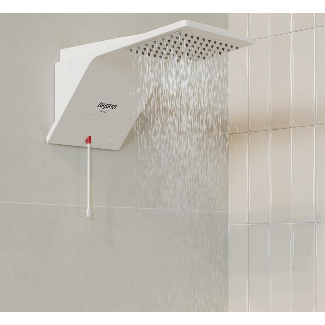 Chuveiro Eletrônico Ducali Branco Zagonel 127v 5.5 Kw