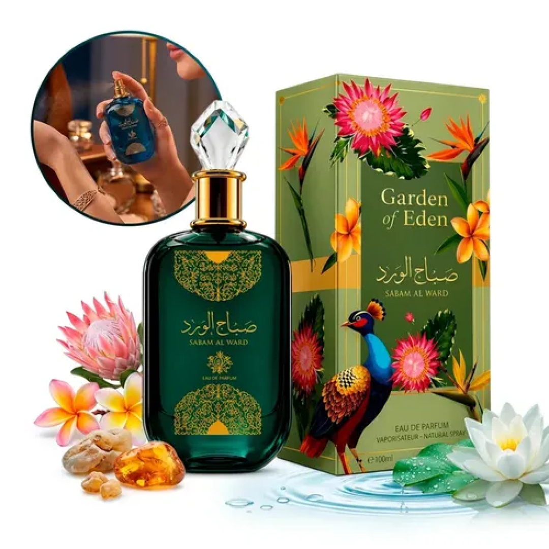 Perfume Árabe Sabah Al Ward Garden Of Eden 100ml
