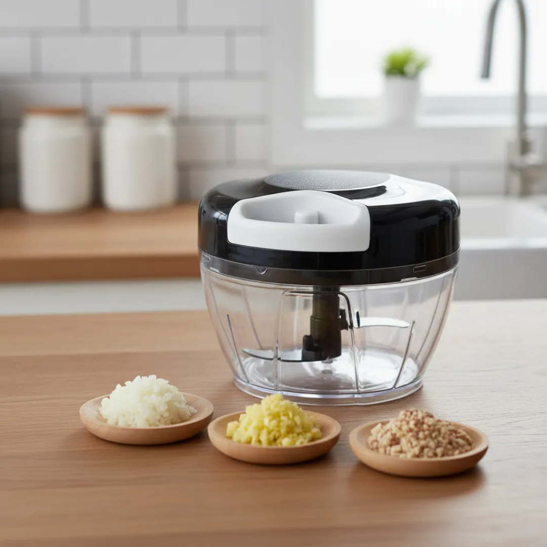 Mini Processador E Triturador De Alimentos Alho Cebola 500ml